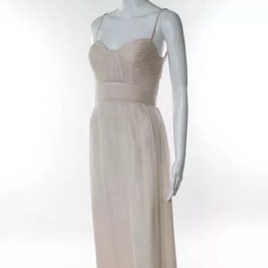 AMSALE BABY PINK 100% SILK dress